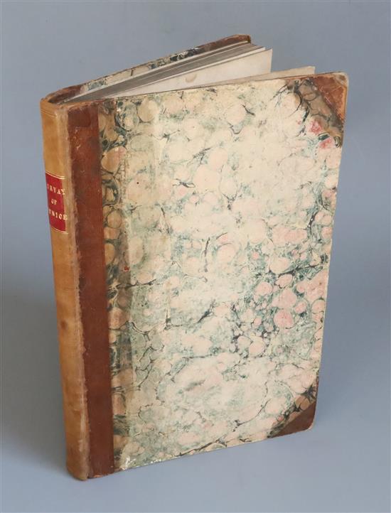 Howell, James - S.P.Q.V.: A Survey of the Signorie of Venice, folio, 18th century half calf, title frontis
